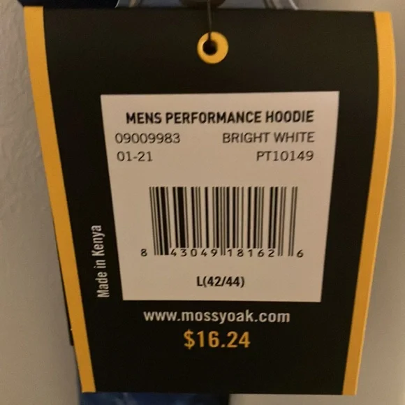 #153 Mossy Oak Fishing Men’s Performance Hoodie - L (42/44) - Picture 4 of 4